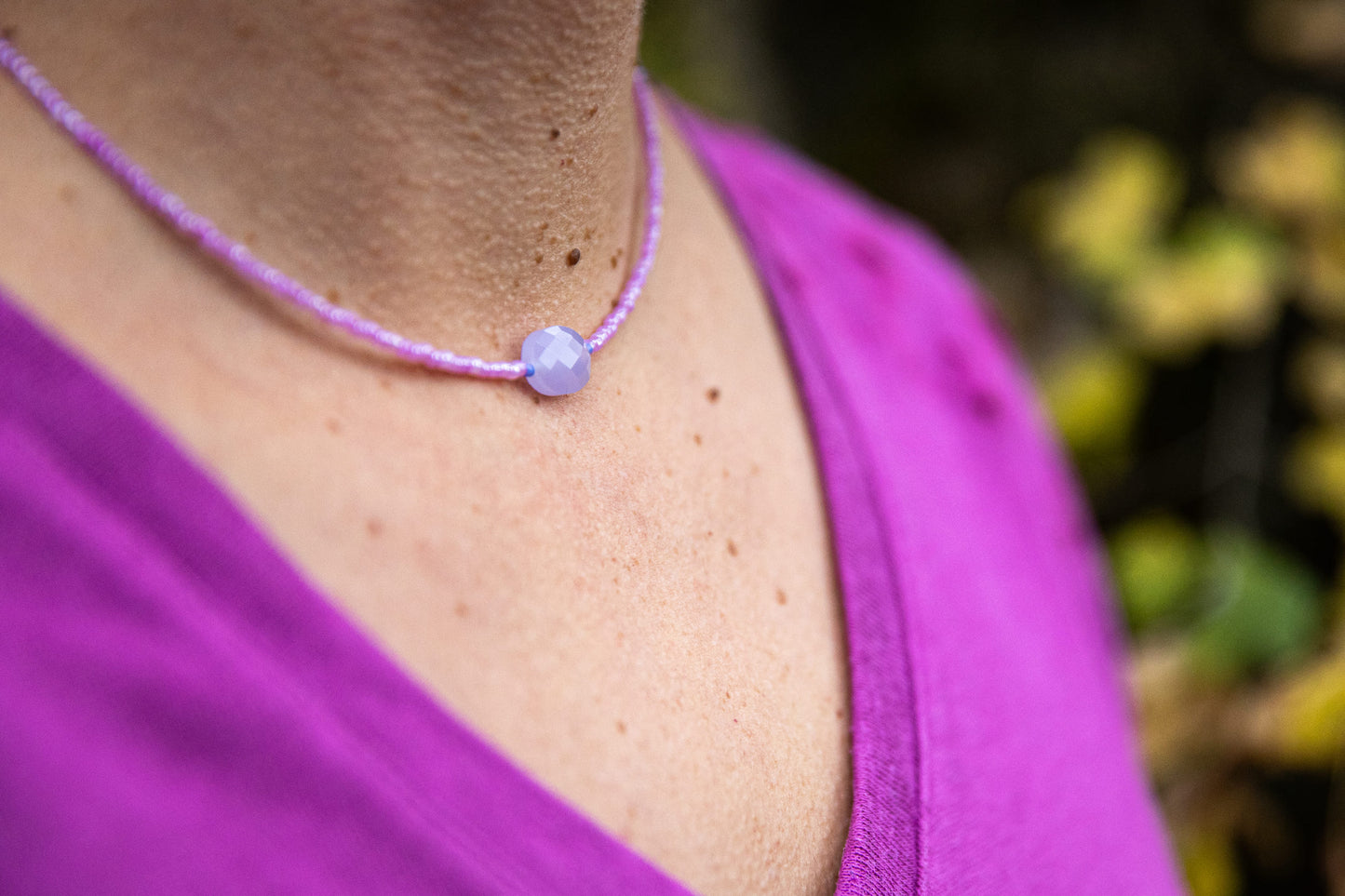 Collier LUNA violet
