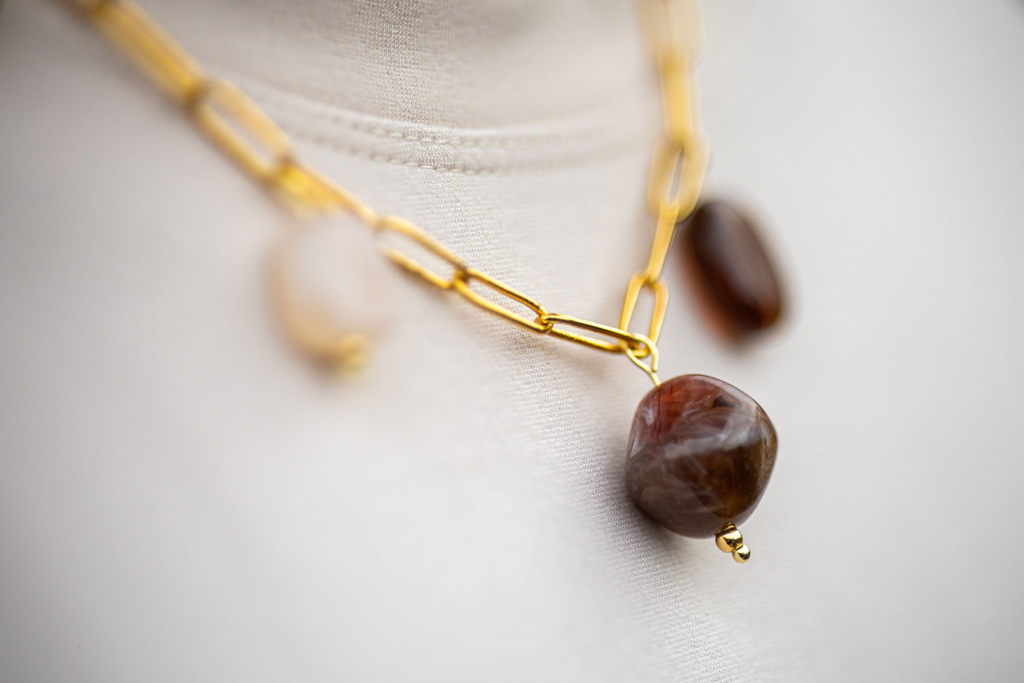 Collier COLORADAS beige/marron