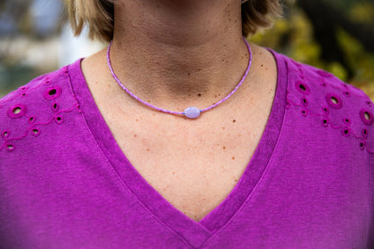 Collier LUNA violet