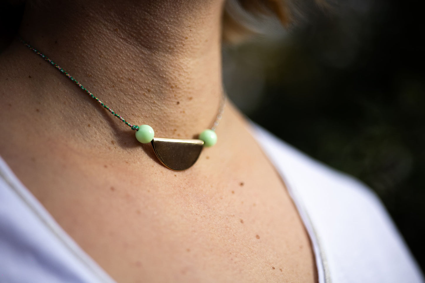 Collier COCO vert
