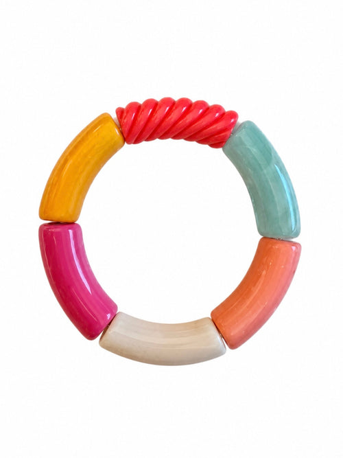 Bracelet ARCOIRIS rose, jaune & bleu