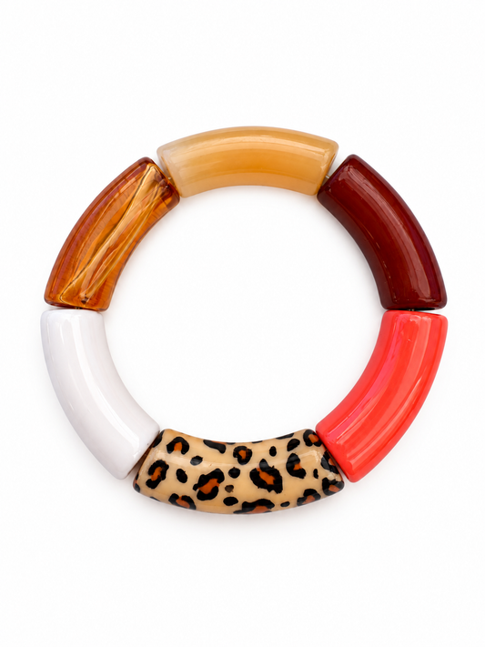 Bracelet ARCOIRIS marron & orange