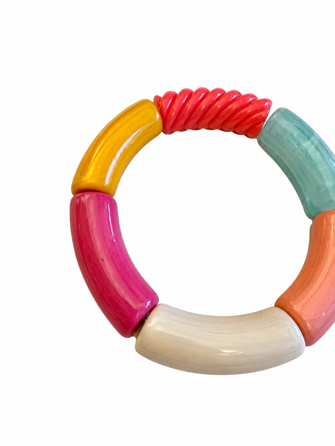 Bracelet ARCOIRIS rose, jaune & bleu