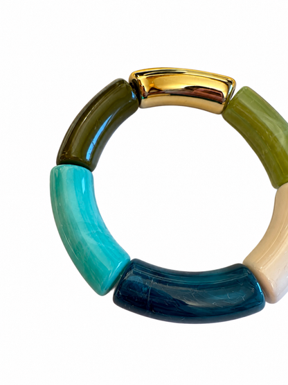 Bracelet ARCOIRIS vert & bleu