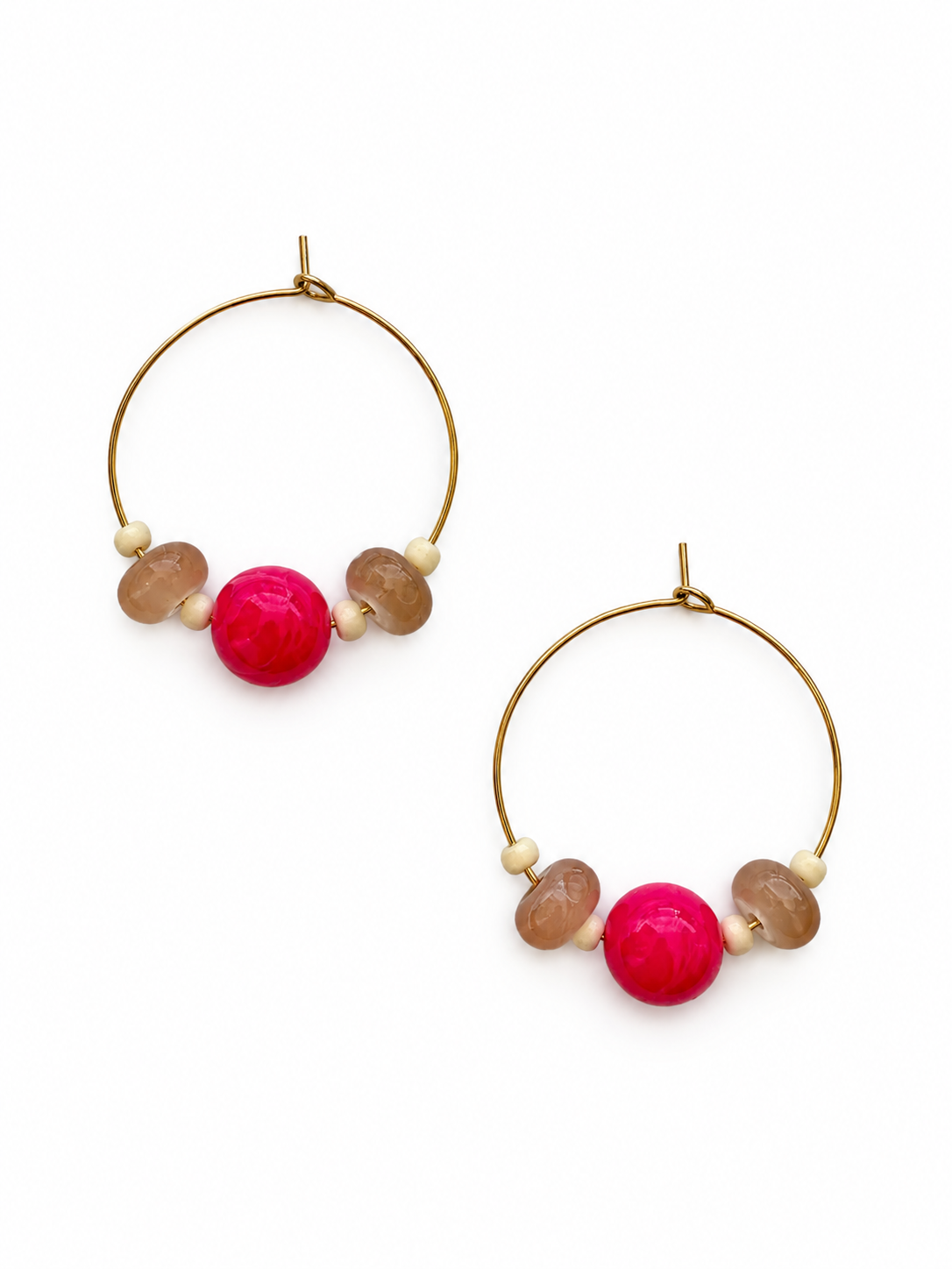 Boucles oreilles CHULA rose