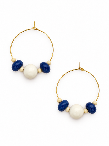 Boucles oreilles CHULA bleu