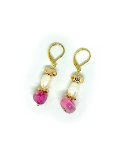 Boucles oreilles PERLA violet