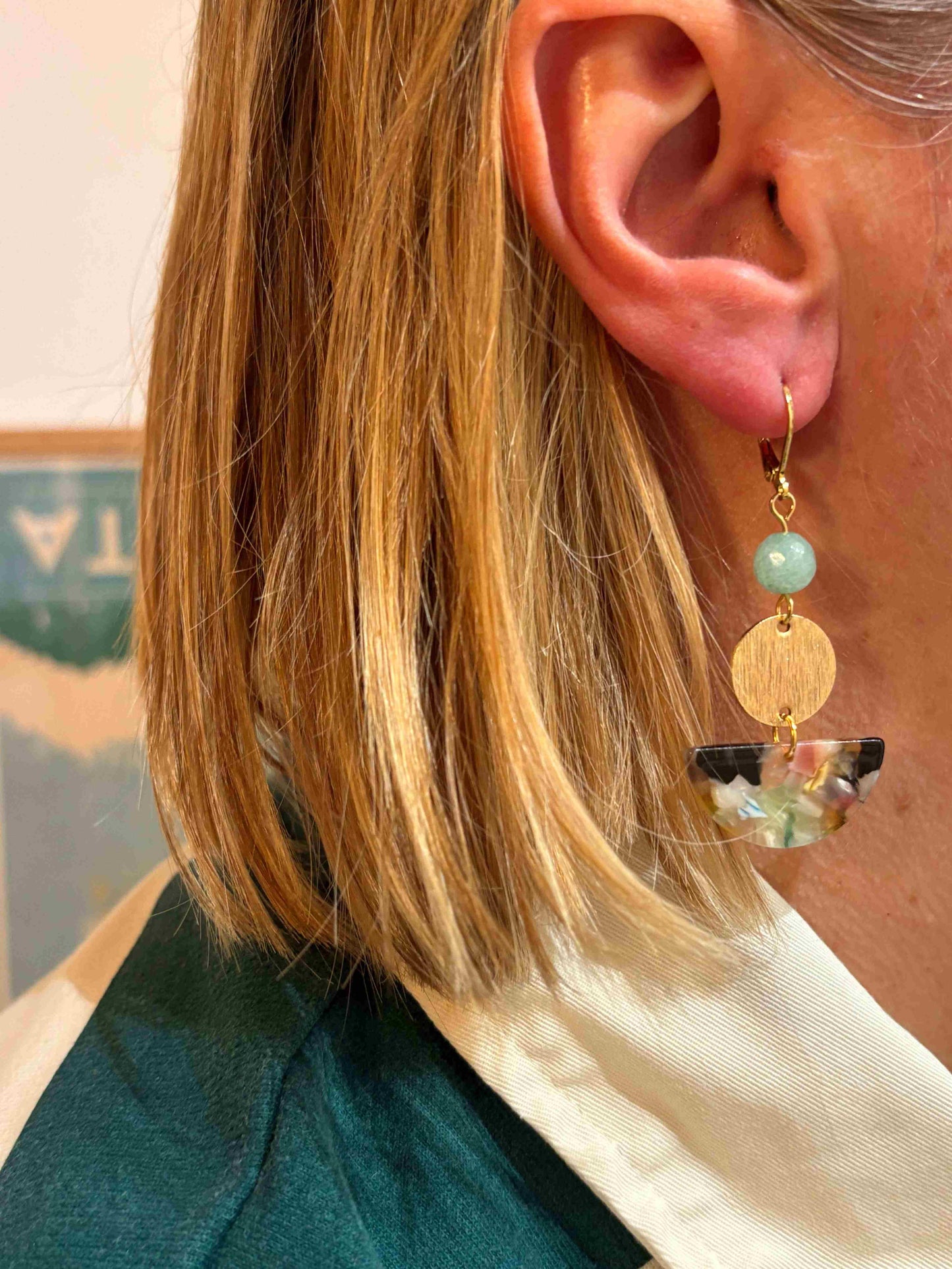 Boucles oreilles JADE